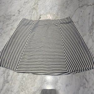 Grey & White A-Line Skater Skirt